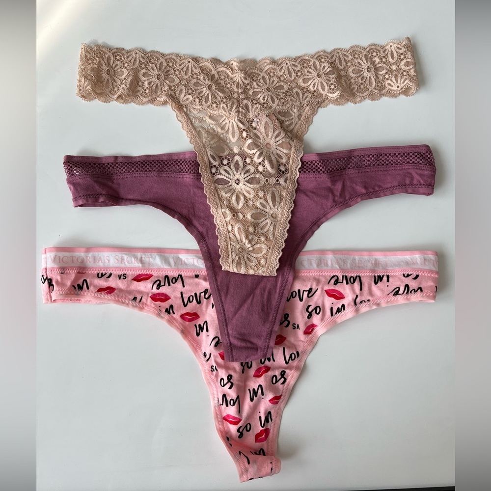 Victoria’s Secret Thongs - 3 in set